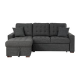 Mccafferty 2-Piece Sectional With Pull-Out Bed And Left Chaise Hidden Storage