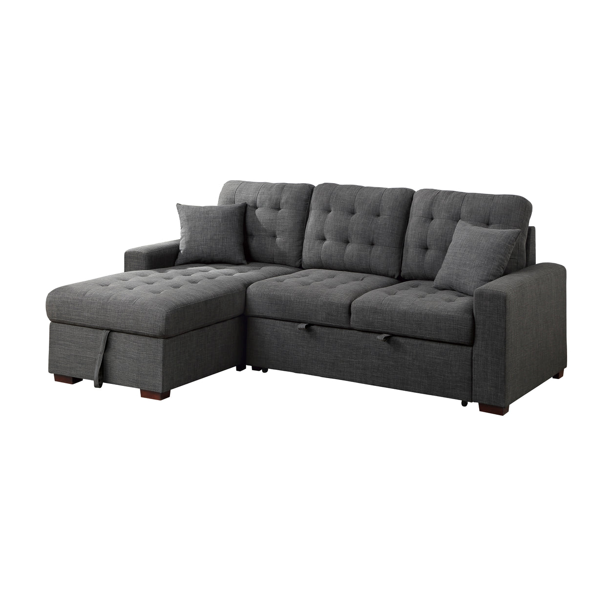 Mccafferty 2-Piece Sectional With Pull-Out Bed And Left Chaise Hidden Storage