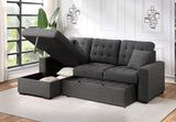 Mccafferty 2-Piece Sectional With Pull-Out Bed And Left Chaise Hidden Storage
