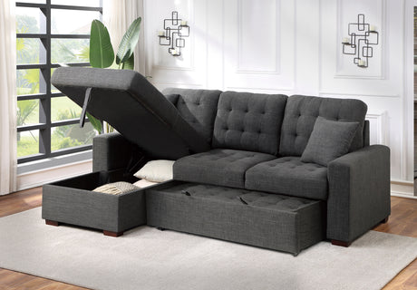 Mccafferty 2-Piece Sectional With Pull-Out Bed And Left Chaise Hidden Storage