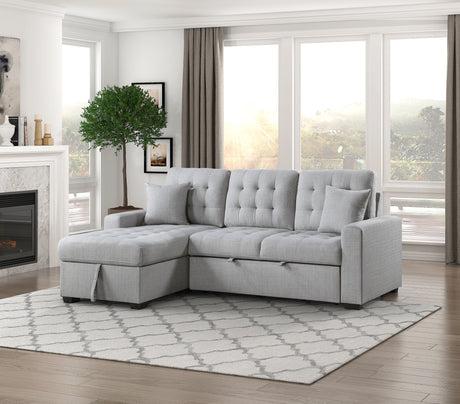 Mccafferty 2-Piece Sectional With Pull-Out Bed And Left Chaise Hidden Storage