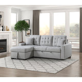 Mccafferty 2-Piece Sectional With Pull-Out Bed And Left Chaise Hidden Storage