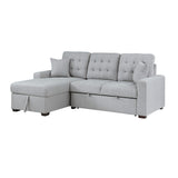 Mccafferty 2-Piece Sectional With Pull-Out Bed And Left Chaise Hidden Storage