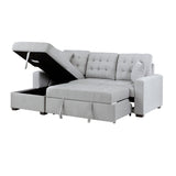 Mccafferty 2-Piece Sectional With Pull-Out Bed And Left Chaise Hidden Storage