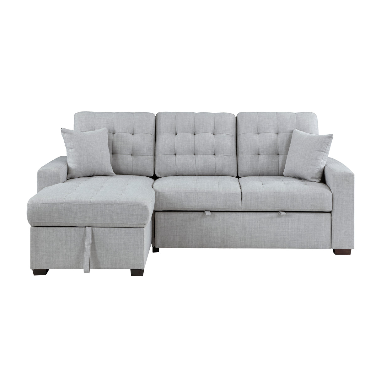Mccafferty 2-Piece Sectional With Pull-Out Bed And Left Chaise Hidden Storage
