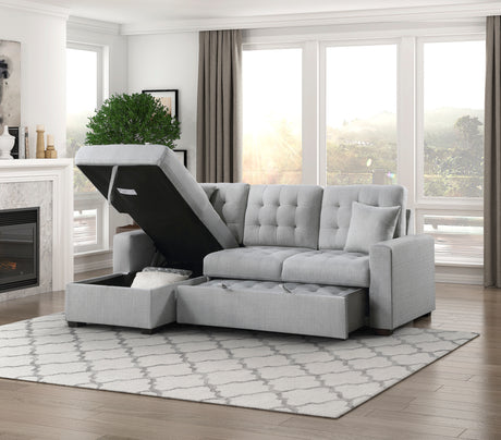 Mccafferty 2-Piece Sectional With Pull-Out Bed And Left Chaise Hidden Storage