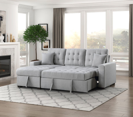 Mccafferty 2-Piece Sectional With Pull-Out Bed And Left Chaise Hidden Storage