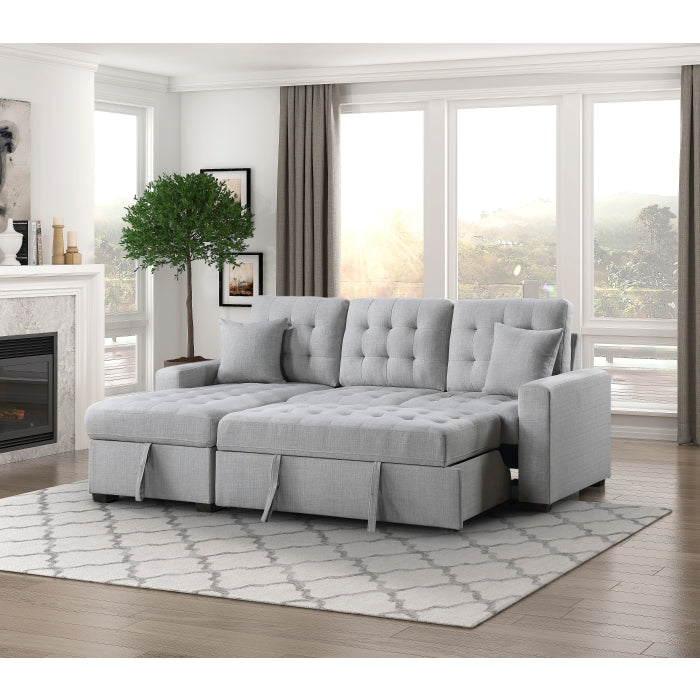Mccafferty 2-Piece Sectional With Pull-Out Bed And Left Chaise Hidden Storage