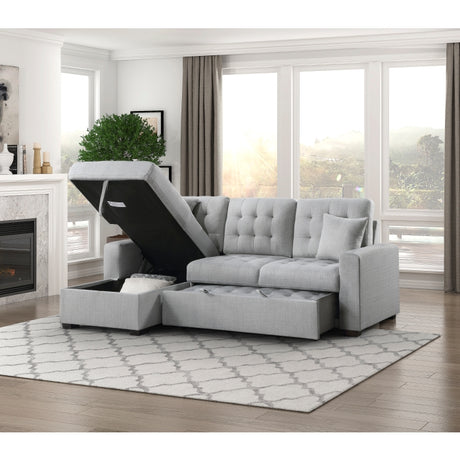 Mccafferty 2-Piece Sectional With Pull-Out Bed And Left Chaise Hidden Storage