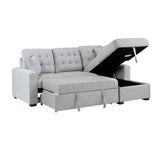 Mccafferty 2-Piece Sectional With Pull-Out Bed And Right Chaise Hidden Storage