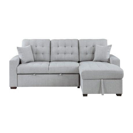 Mccafferty 2-Piece Sectional With Pull-Out Bed And Right Chaise Hidden Storage