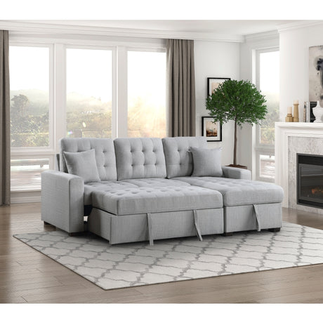 Mccafferty 2-Piece Sectional With Pull-Out Bed And Right Chaise Hidden Storage