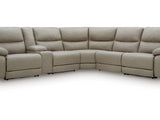 Narwhal Place 6-Piece Reclining Sectional with Storage Console