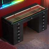 Eva Vanity Desk - 13 Storage Drawers