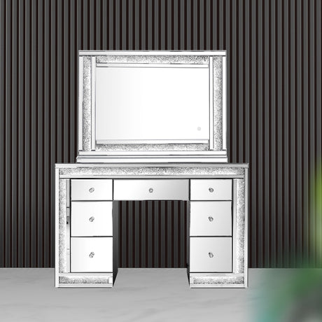Crushed Diamonds LED Dressing Table