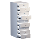 9-Drawer Makeup Vanity Storage Unit with Lights