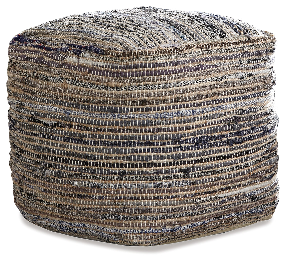 Absalom Denim Pouf