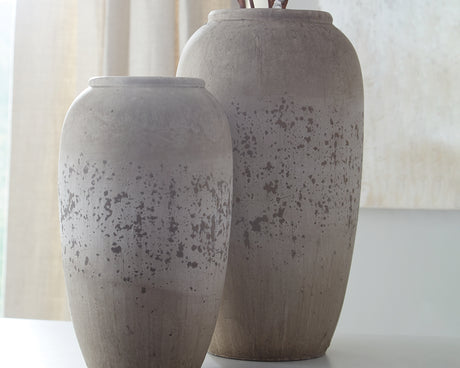 Dimitra Brown/Cream Vase (Set Of 2)