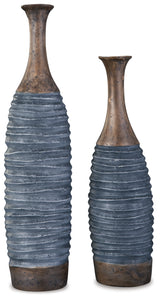 Blayze Antique Gray/Brown Vase (Set Of 2)