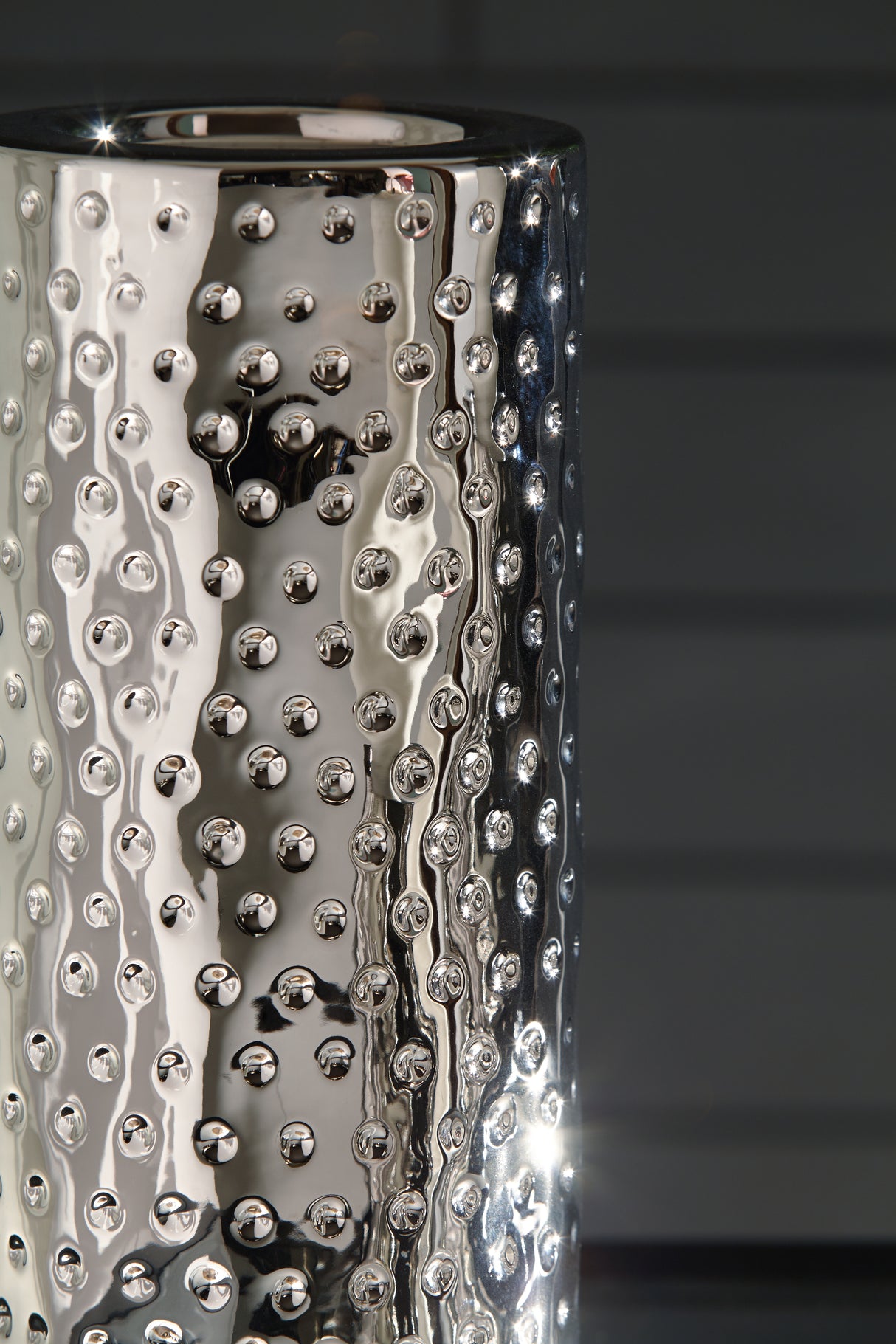 Marisa Silver Finish Candle Holder (Set Of 3)