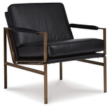 Puckman Black Accent Chair