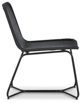 Daviston Black Accent Chair