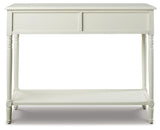 Goverton White Sofa/Console Table