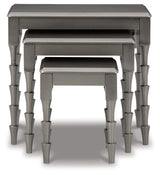 Larkendale Metallic Gray Accent Table (Set Of 3)