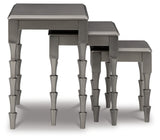 Larkendale Metallic Gray Accent Table (Set Of 3)