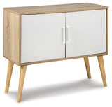 Orinfield Natural/White Accent Cabinet