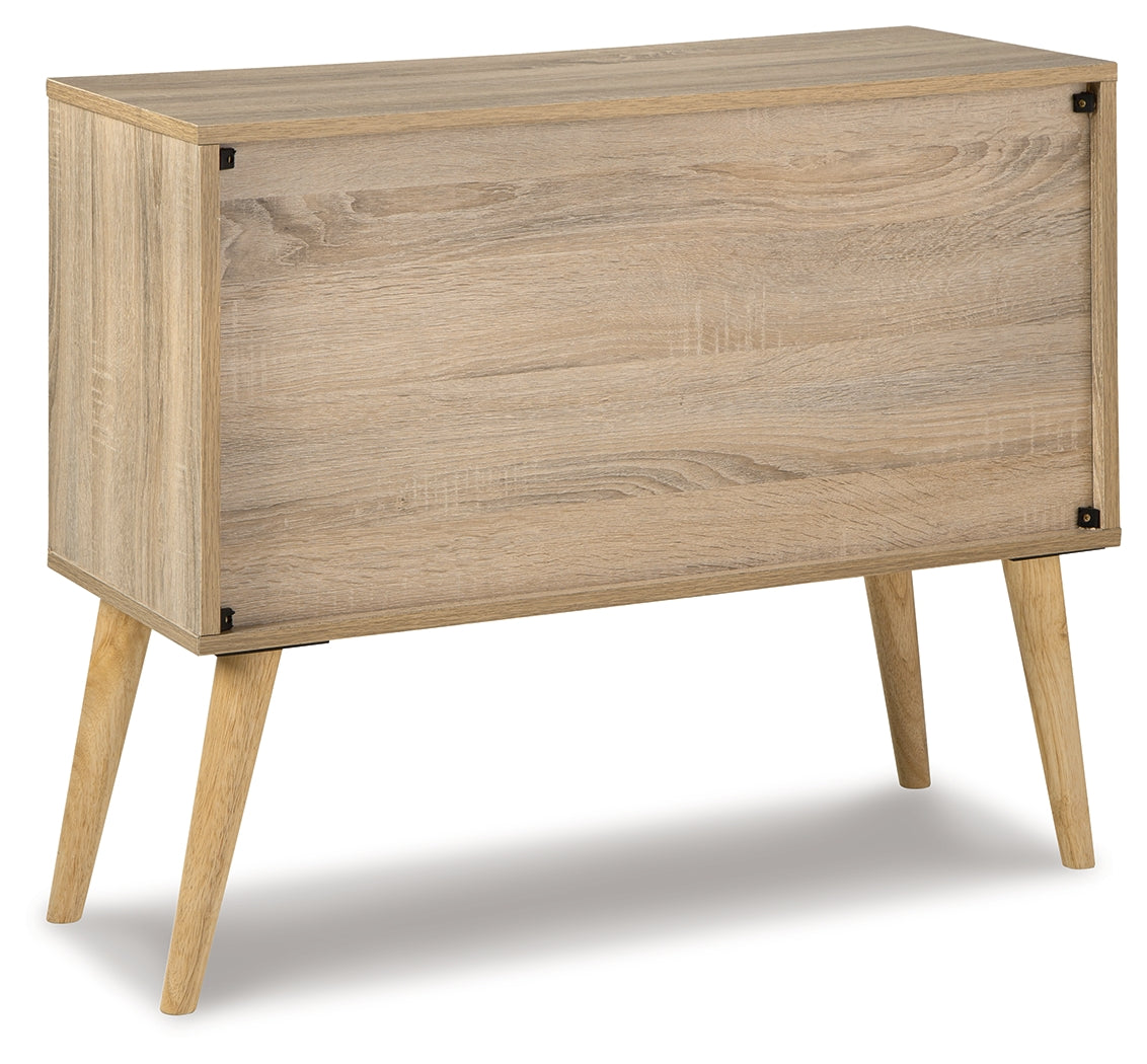 Orinfield Natural/White Accent Cabinet