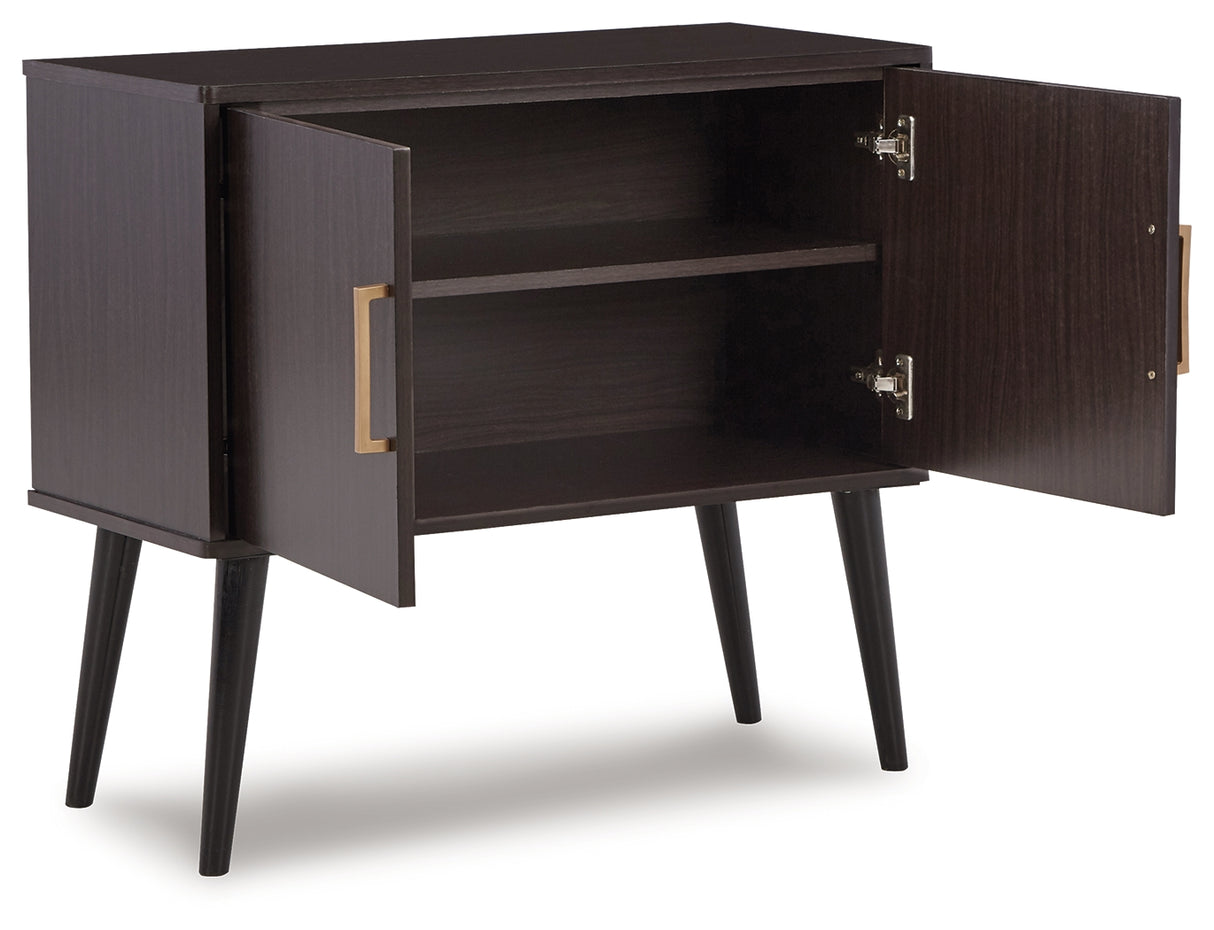 Orinfield Dark Brown Accent Cabinet