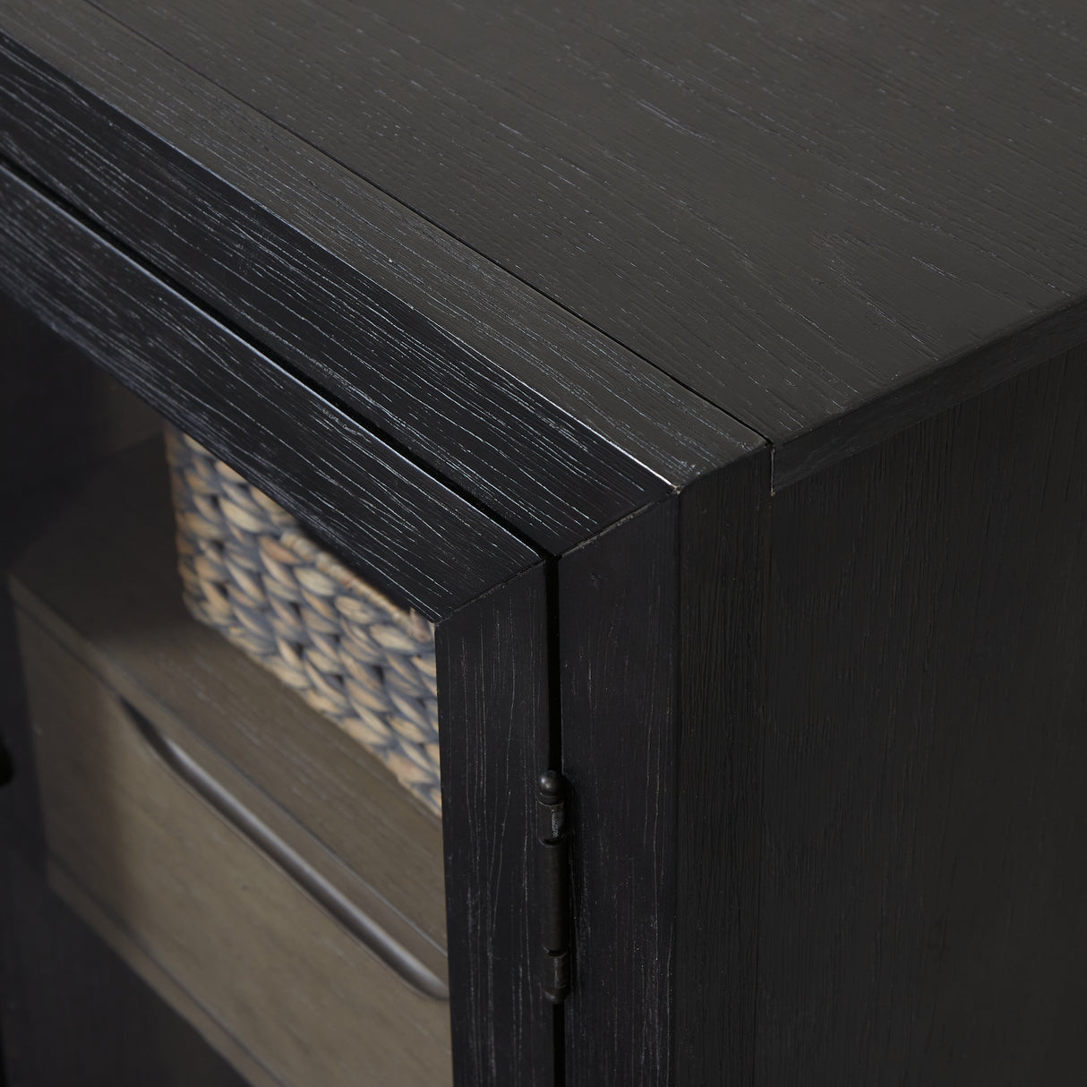 Lenston Black/Gray Accent Cabinet
