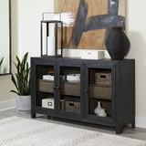 Lenston Black/Gray Accent Cabinet