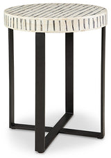 Crewridge Black/Cream Accent Table