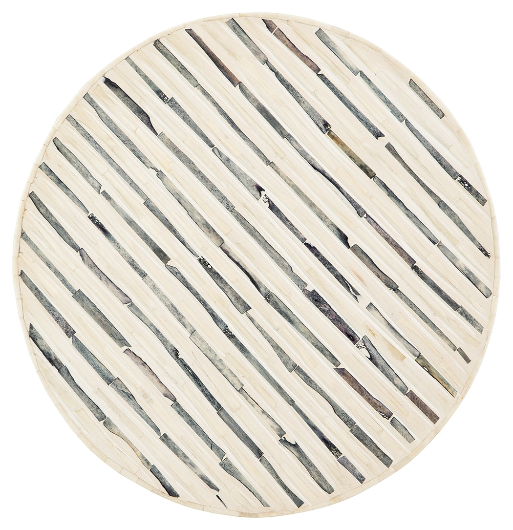 Crewridge Black/Cream Accent Table