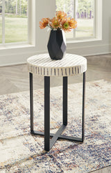 Crewridge Black/Cream Accent Table