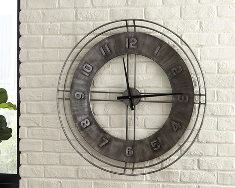 Ana Antique Gray Sofia Wall Clock