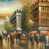 Street View Oil Painting On Canvas