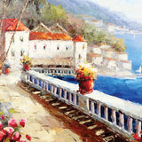 View From The Terrace Oil Painting On Canvas