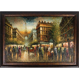 Paris Street Oil Painting On Canvas