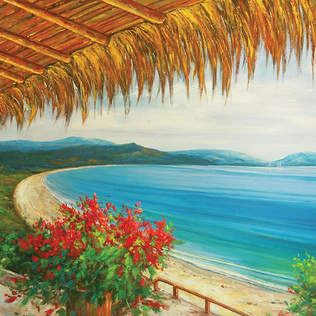 Cancun Impression Printed Canvas Painting