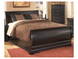 Huey Vineyard Black Full Sleigh Bed