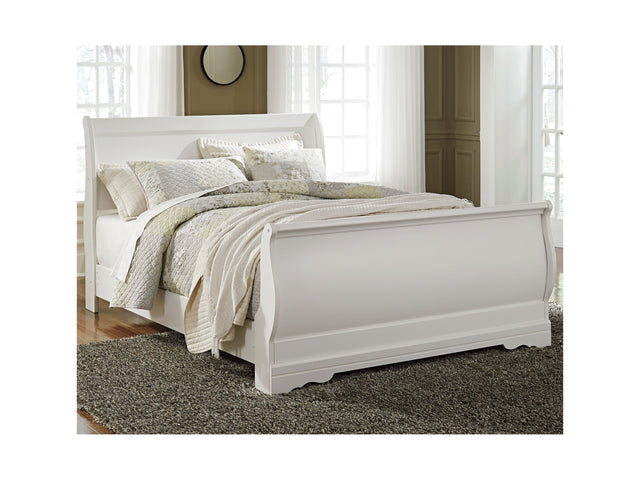 Anarasia White Queen Sleigh Bed