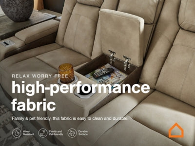 Next-Gen Durapella Sand Power Reclining Sofa And Loveseat