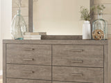Culverbach Gray King Panel Bed, Dresser, Mirror, Chest And Nightstand