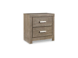 Culverbach Gray King Panel Bed, Dresser, Mirror, Chest And Nightstand