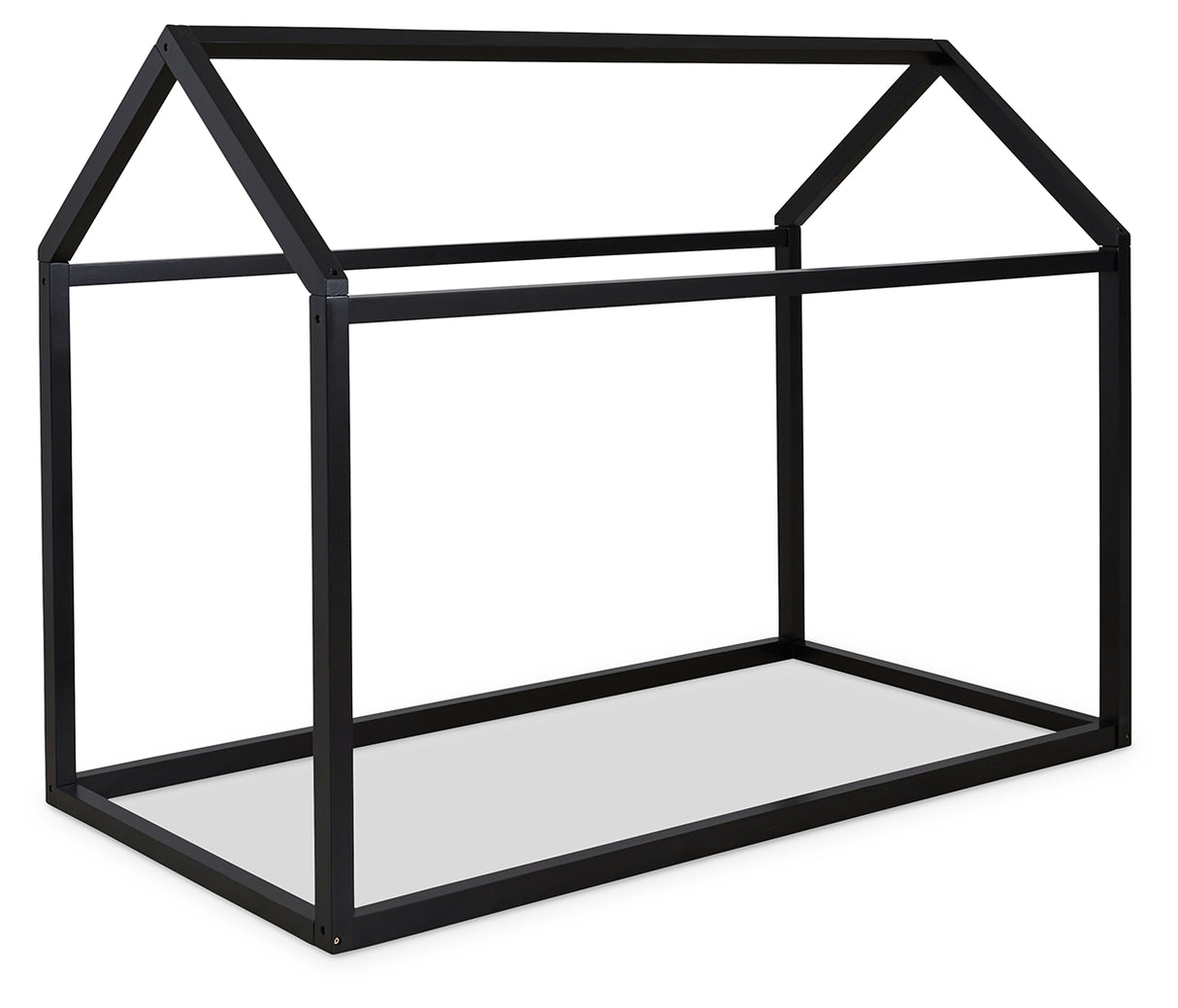 Flannibrook Black Twin House Bed Frame