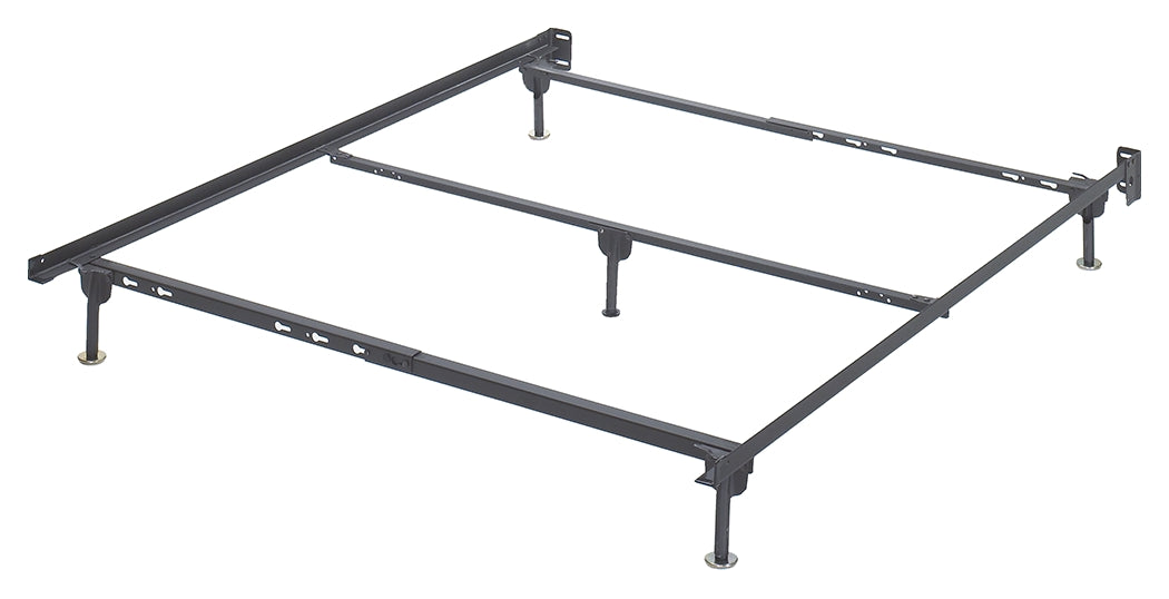 Frames Metallic And Rails Queen Bolt On Bed Frame
