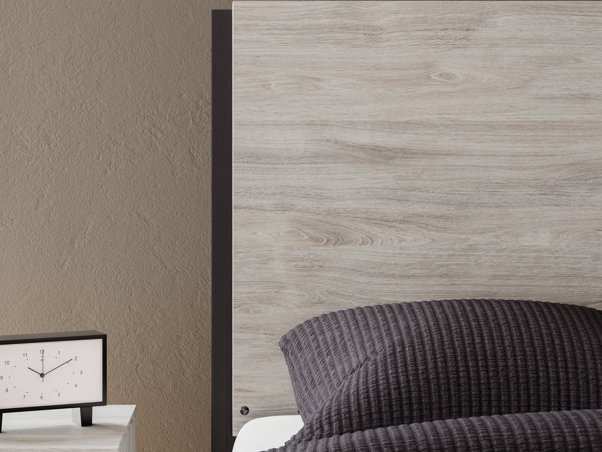 Vessalli Gray Queen Panel Bed, Dresser And Mirror